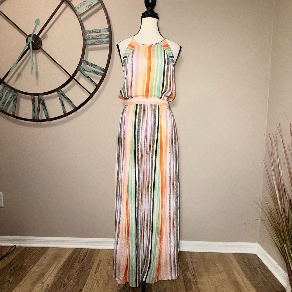 Anthropologie Bl^nk London Edinburgh Jumpsuit Size XS NWT Sleeveless Striped